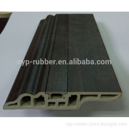Flooring Accessories Surface Wooden Veneered PVC Baseboards